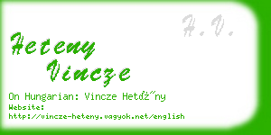 heteny vincze business card